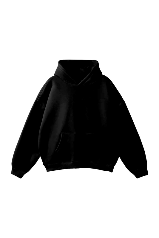 Black Essential Oversized Hoodie