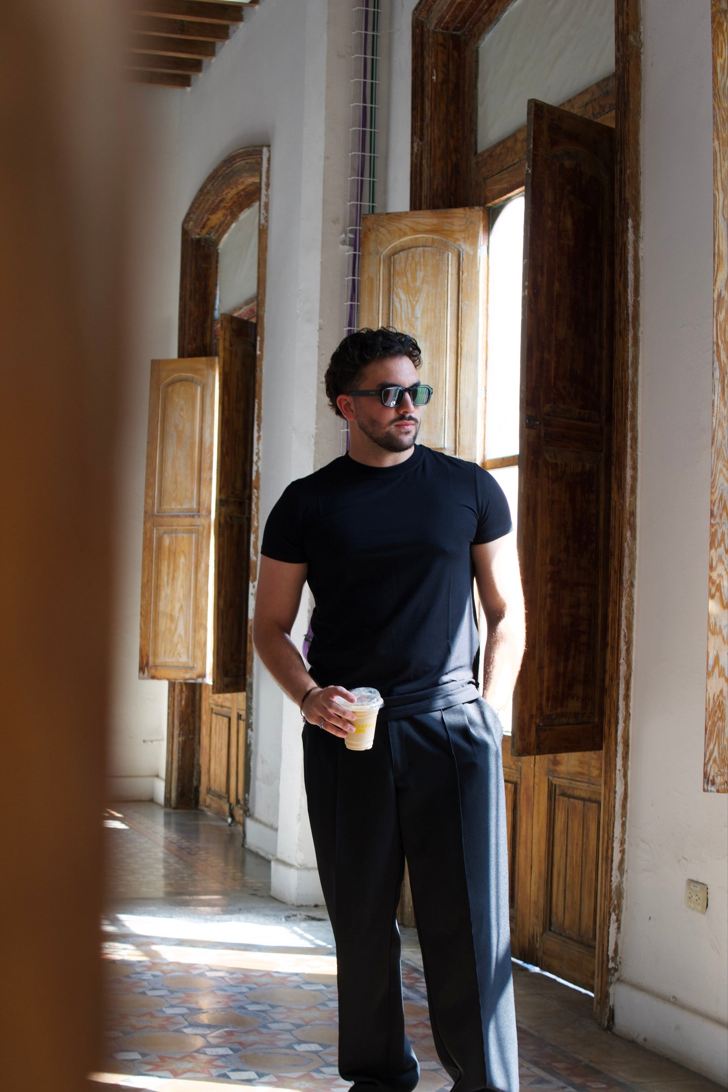 Black Muscle fit t-shirt